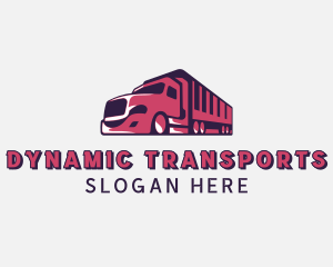 Freight Truck Transportation logo design