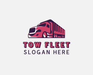 Freight Truck Transportation logo design