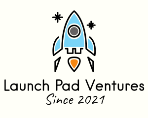 Space Rocket Aircraft logo design