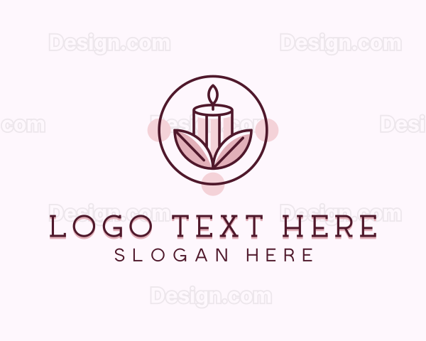 Scented Candle Organic Logo