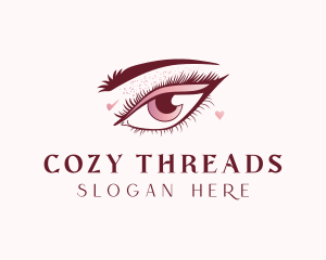 Beauty Eyelashes Makeup logo design