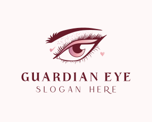 Beauty Eyelashes Makeup logo design