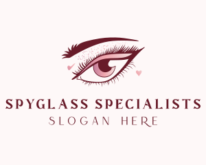 Beauty Eyelashes Makeup logo design