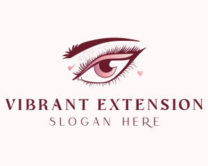 Beauty Eyelashes Makeup logo design