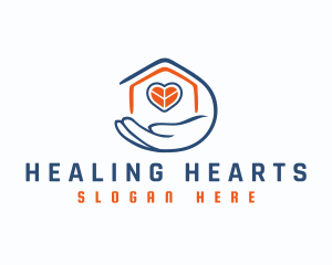 Heart Window Hand logo