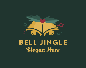 Music Christmas Bell logo