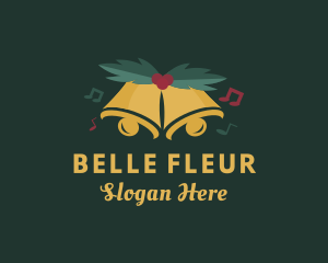 Music Christmas Bell logo design