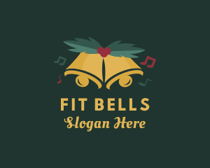 Music Christmas Bell logo design