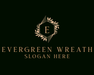 Wreath Royal Shield logo design