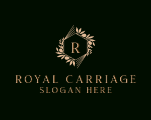 Wreath Royal Shield logo design