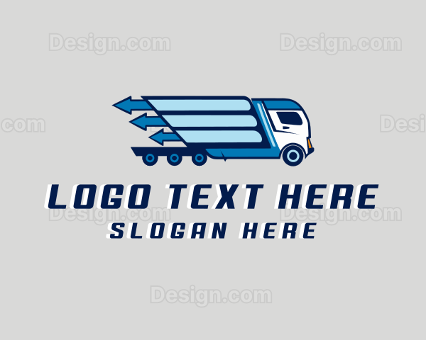 Delivery Truck Logistics Logo