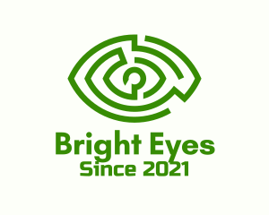 Green Eye Maze logo design