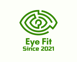 Green Eye Maze logo design