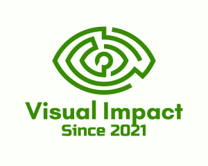 Green Eye Maze logo design
