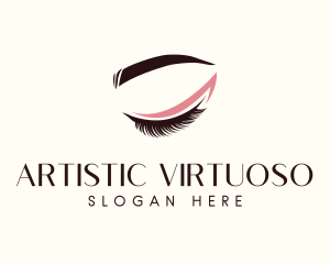 Eyelash Beauty Makeup logo design