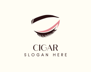 Eyelash Beauty Makeup logo design