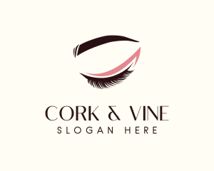 Eyelash Beauty Makeup logo design