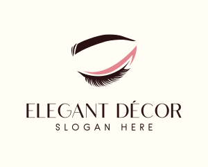 Eyelash Beauty Makeup logo design