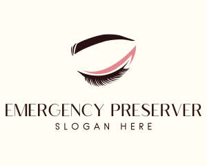 Eyelash Beauty Makeup logo design