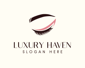 Eyelash Beauty Makeup logo design