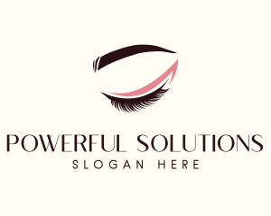 Eyelash Beauty Makeup logo design