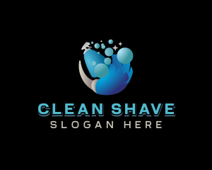 Sanitation Broom Cleaning logo design