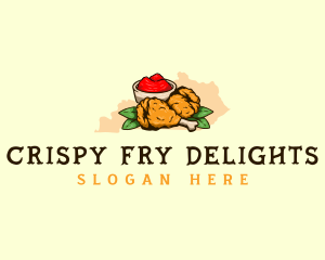 Fried Chicken Kentucky logo design