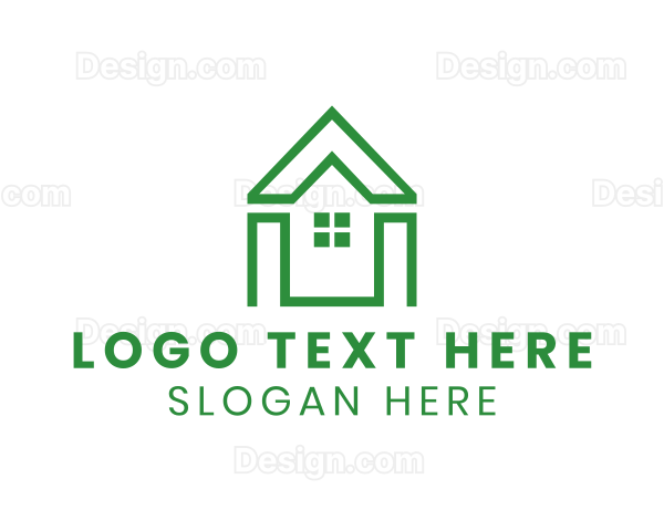 Green Polygon House Logo