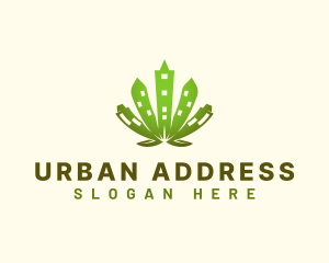 Urban Cannabis Leaf logo design