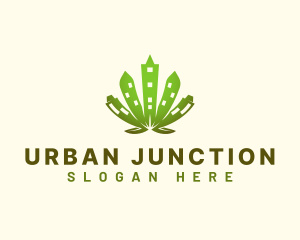 Urban Cannabis Leaf logo design