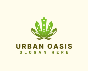 Urban Cannabis Leaf logo design