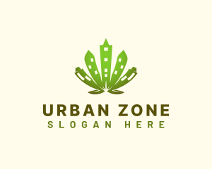 Urban Cannabis Leaf logo design