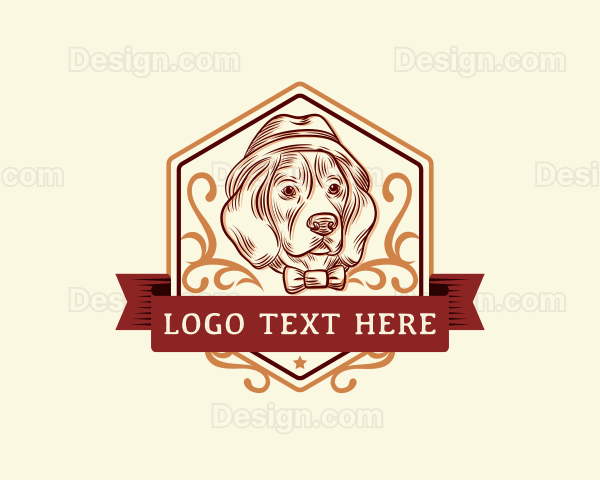 Pet Dog Grooming Logo