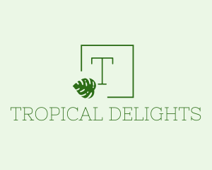 Tropical Natural Plant  logo design