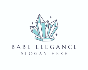 Elegant Gemstone Crystals logo design