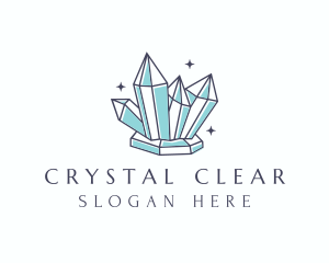 Elegant Gemstone Crystals logo design