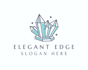 Elegant Gemstone Crystals logo design