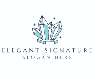 Elegant Gemstone Crystals logo design