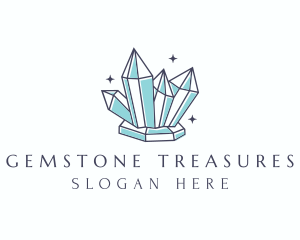 Elegant Gemstone Crystals logo design