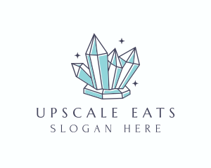 Elegant Gemstone Crystals logo design