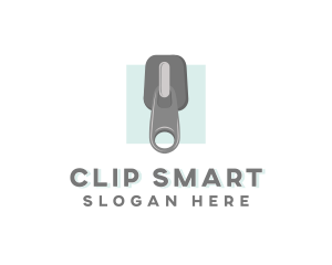 Clothing Zipper Clip logo design