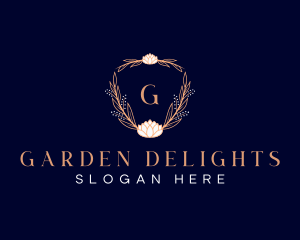 Floral Organic Garden logo design