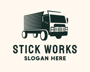 Fast Truck Courier logo design