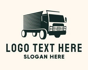 Rental - Fast Truck Courier logo design