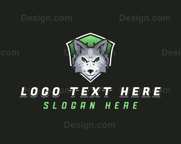 Wolf Animal Gamer Logo