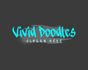 Neon Graffiti Mural logo design