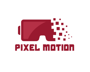 Red Pixel VR logo design