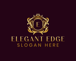 Elegant Shield Crest logo design