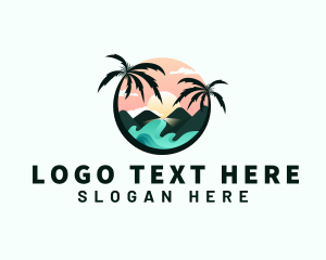 Palm Tree Beach Vacation logo