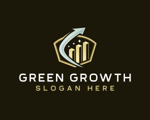 Arrow Growth Chart logo design